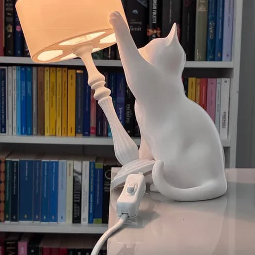 Ny \"Fræk Kat\" Gravity Lampe Bordpynt