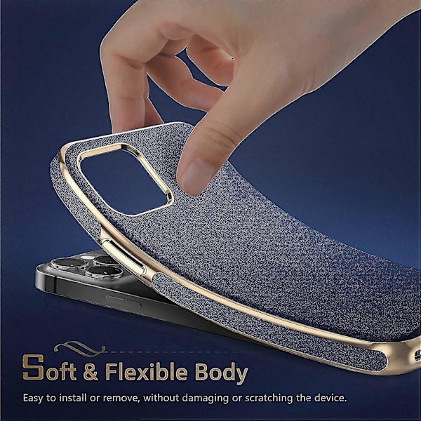 Iphone 13 Pro Max Skal, Business Slim Classic Fodral Herr Marinblå