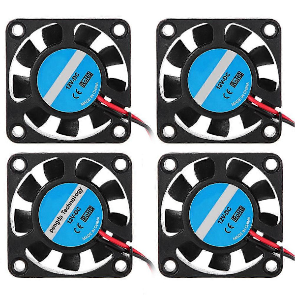 4 stk. 3D Printer Samlingsdel til Makerbot Højhastigheds Køleventilator 12V 7000RPM 6.7CFM
