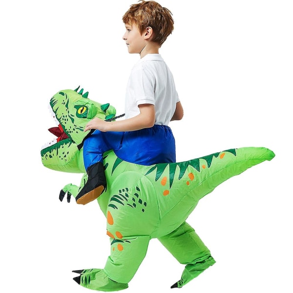 Barn T-rex Dinosaur Uppblåsbar Dräkt Barn Anime Purim Halloween Julfest Cosplay Kostymer Klänning Kostym För Pojkar Flickor kids size5 Fit Height 80-119cm