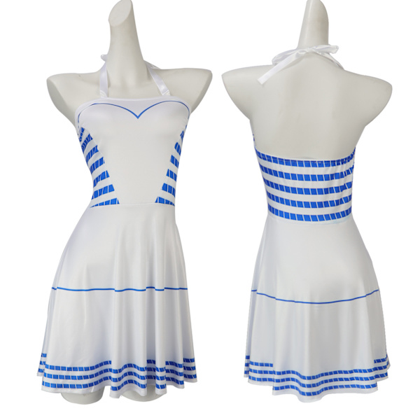 Barbie cosplay kostym live-action film ken Barbie Barbie verkliga cosplay kostym blue stripes 110cm