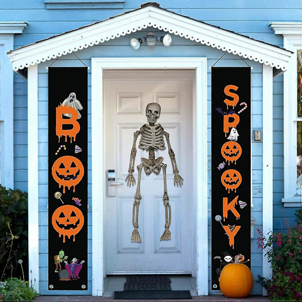 Halloween Dekorasjoner Utendørs Knask eller Knep Dekorasjoner Utendørs Halloween Skilt Hjemmeinnredning