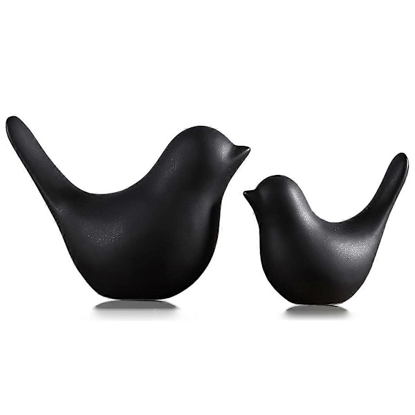 Små Djur Statyer Heminredning Modern Svart Dekorativa Ornament för Vardagsrum, Sovrum, Kontor