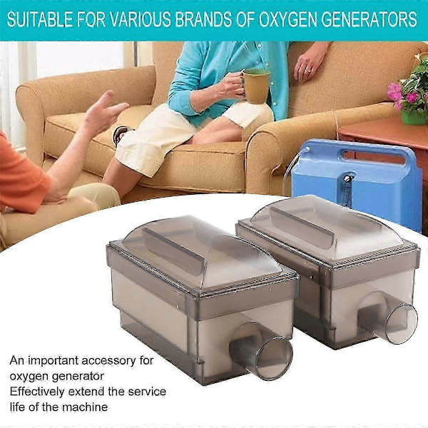 2 stk. Universell oksygengenerator maskin erstatningsfilter, 5L oksygengeneratorfilter kompatibelt med Oxygen C