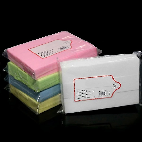 Engangs Negleklude Neglelakfjerner Fnugfri Bomuldsbløde Pads Til Akryl Gel Negle, Neglekunst, Finger-/tåneglpleje