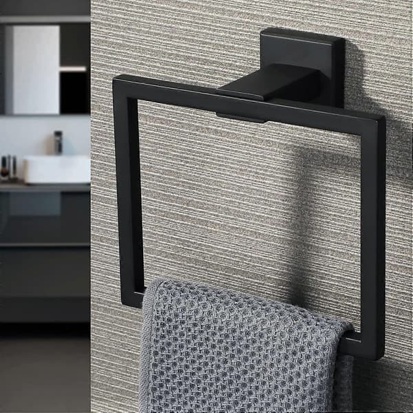 Vægmonteret Håndklædering Mat Sort Finish SUS 304 Rustfrit Stål