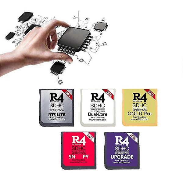 2024 R4 Kort R4 SDHC Adapter Flashkort 64G 6000-i-1 kompatibel med DSL XL/LL Secure Digital Minneskort E-B14