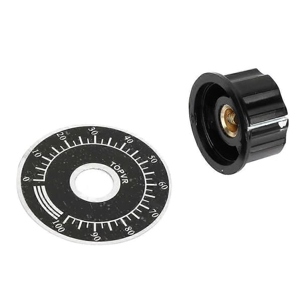 MF A03 Potentiometer Räfflade Rattar Volymkontrolllock Digital Skalplatta
