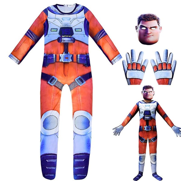 2023 Hot Buzz Lightyear Halloween Cosplay Kostym Anime Pojkar Jumpsuit Carnival Party Cos Kläder Buzz Lightyear Costume 5-13y 199 130 (7-8Y)