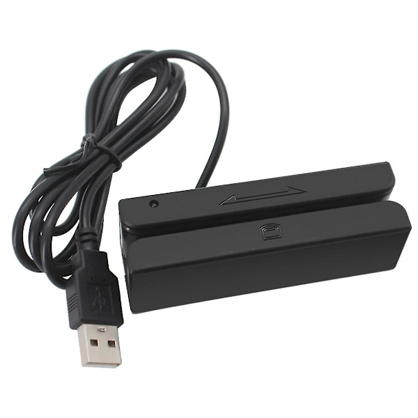 Msr90 Usb Magnetstribe Kortlæser Maskine Kortlæser Stribe 3 Spor Mini Swiper kompatibel Usb Pc-O