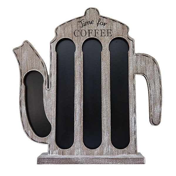 Kaffepose Opbevaring Kaffeposeholder Stor Kapacitet Kaffe Flødekande Opbevaringsboks Træ Kaffepose Træ Ornamenter C