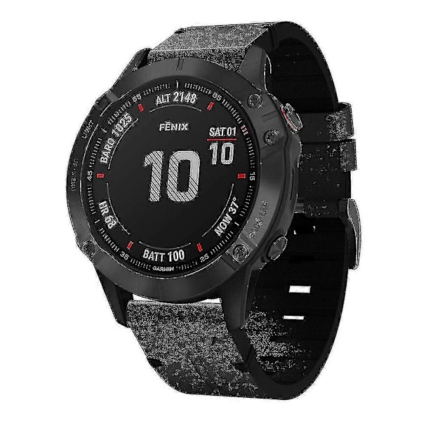 Udskiftningslæderrem til Garmin Fenix 6