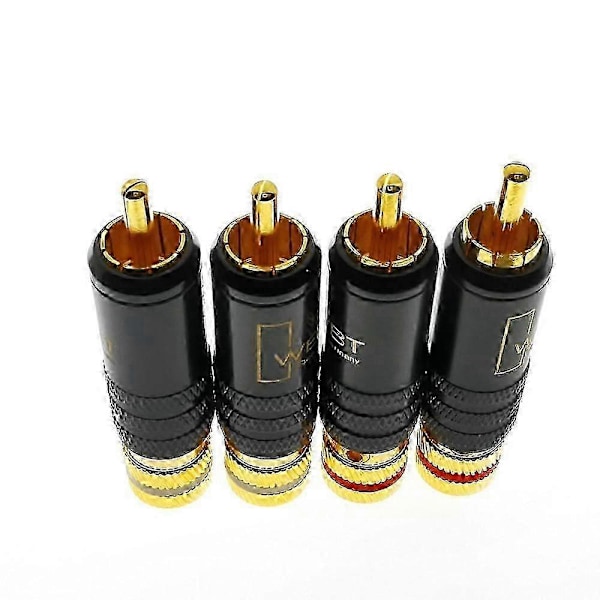 WBT-0144 Gullbelagt kompatibel Plugg Plug-in Type AV Audio og Video Plugg Video Plugg Conn