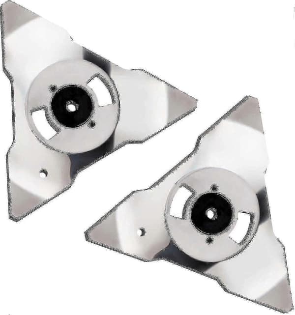 2-pack ersättningsblad för Robomow robotgräsklippare RS TS MS RC TC MC modeller rostfritt stål S2