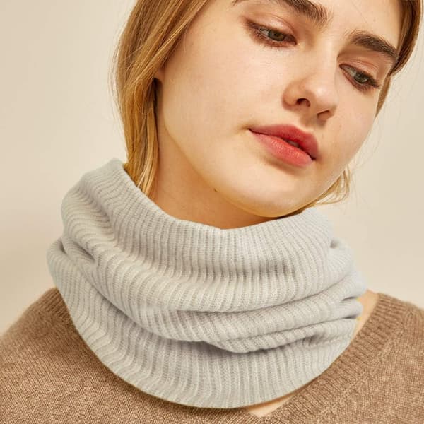 St Vinter Halsvärmare Fleecefodrad Infinity-scarf För Herr Dam