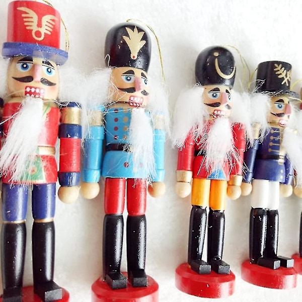 Tre Nøtteknekker Soldat Juletre Hengende Ornamenter Nøtteknekker Dukke Juleanheng For Barn