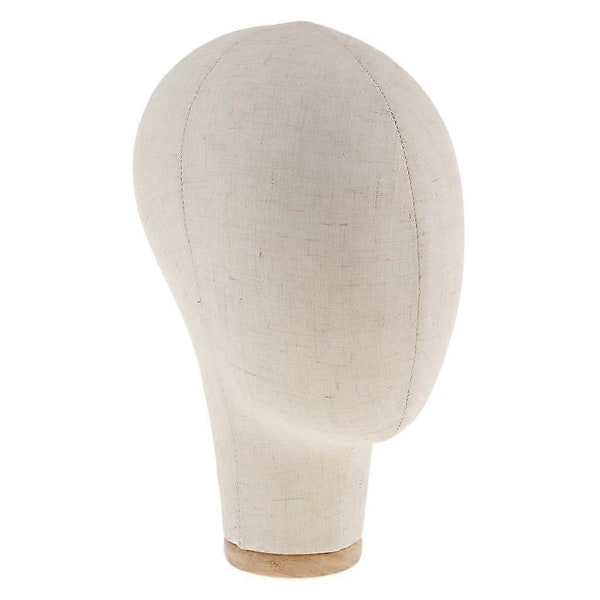 2 st Väggmonterad Mannekänghuvud Peruk Tillverkning Hatt Display Manikin m/ Stöd Beige