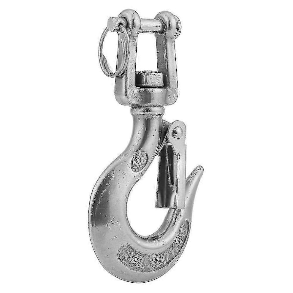 Svingbar øyekrok, Clevis løftekrok, Svingbar øyesnap, Rustfritt stål svingbar øyesnap, Rustfritt stål svingbar øyekrok 1 stk - sølv