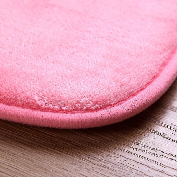 Tflycq Söt Cartoon Pink Area mattor Badrumsmattor Supermjuk Memory Foam Badmatta Halkfri Absorberande Dörrmatta Köksmatta Välkomstmatta 15,75x23,62 tum