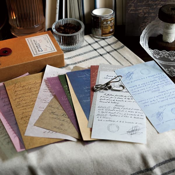 Gentle Monologue Series Retro Journal Dekorativt Collagematerial (30 Ark) Spring Post