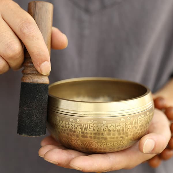 Syngebollesett - 10 cm Healing og Mindfulness Unik Lydbolle