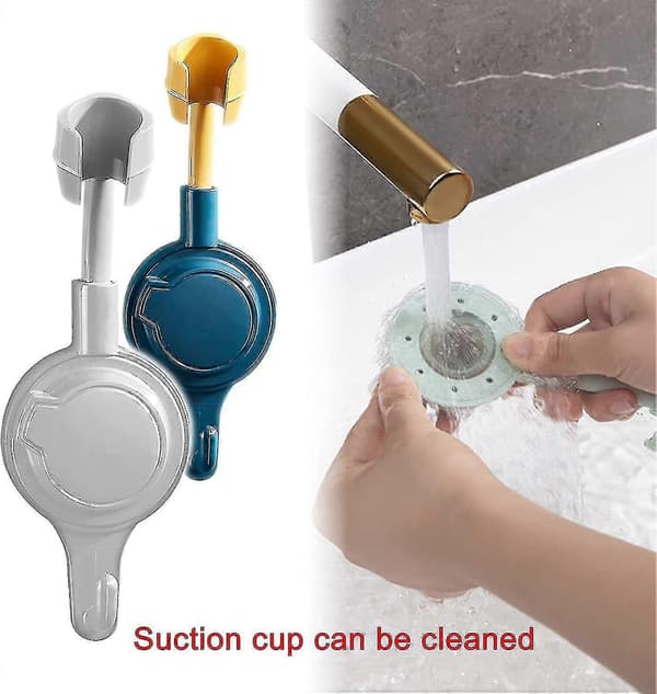 2 Stykker 360 Rotasjon Sugekopp Dusjhodeholder Stor Adsorpsjon Sugekopp Dusjhodeholder--