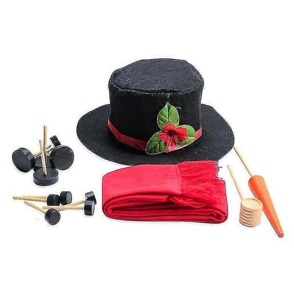 Julebomuldsdukke Pynt Snemand Figur Julefest/YY