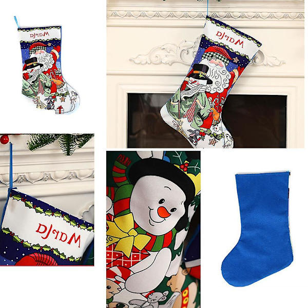 Julstrumpa Juldekorationer Strumpa style 3