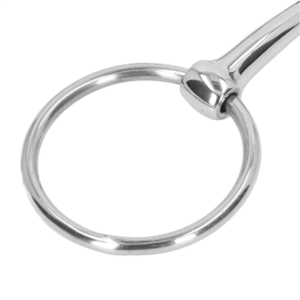 Hästbett Rostfritt Stål Lös Ring Hästbett Snaffle Anti-Bitbett för 125mm Hästmun