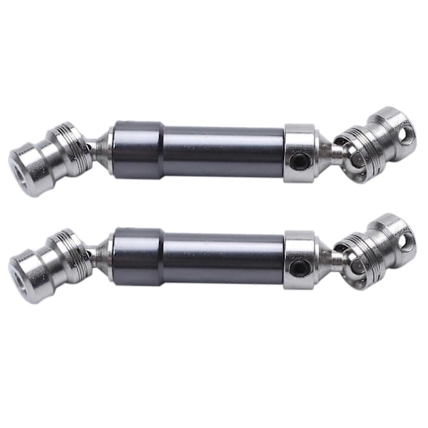2 st Metall Bakre Center Drivaxel CVD Transmissionsaxel för 1:12 12428 12423 RC Bil