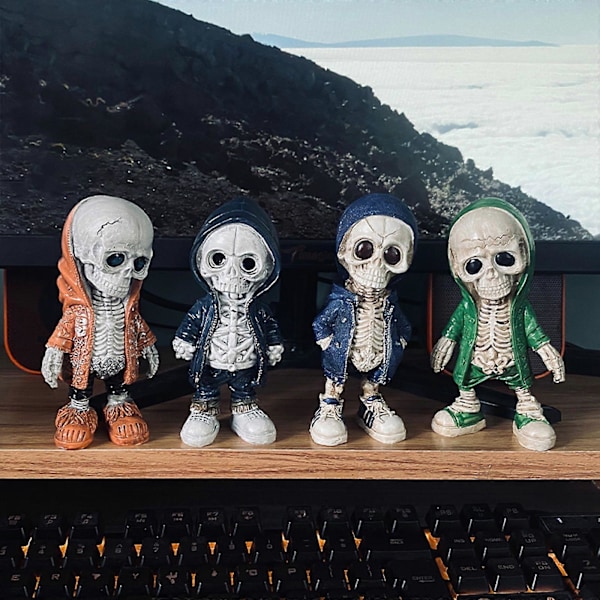 Hjem Dekoration Seje Skelet Figurer Kranie Figurer, Ornamenter Seje Skelet Figurer Julepynt, Hot