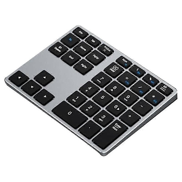 Bluetooth Num Pad, 35 Taster Trådløst Numerisk Tastatur, Bærbart Slankt Bluetooth Numpad for Laptop, ,P