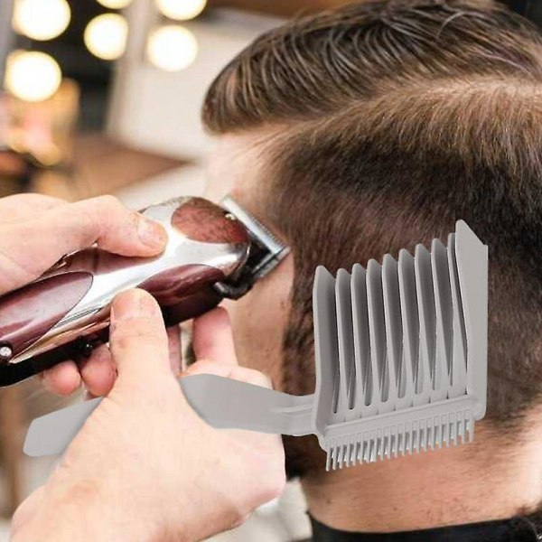 Fade Combs Barber Combs Ergonomisk krökt positionering Kam Barber positioneringsverktyg 8x 3,3x 1,1 tum Ergonomisk krökt positionering