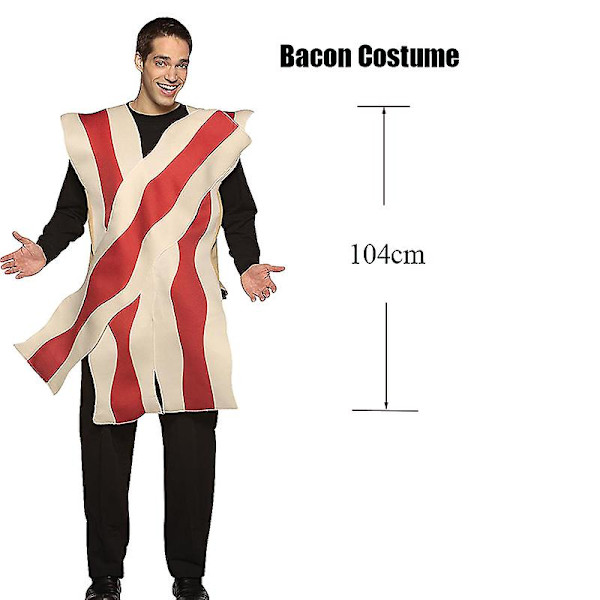 Unisex Blt Group Vuxen Bacon Ägg Sallad Tomat Halloween Mat Kostym Bacon A