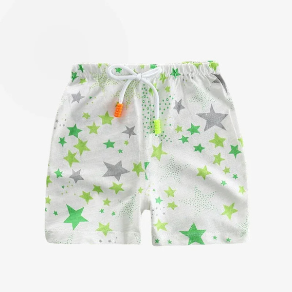 Barnshorts för pojkar Flickor Barnkläder Bomull Solid Andas sommar Baby Shorts Byxor Casual Strandshorts Elastiska Type 14 2T