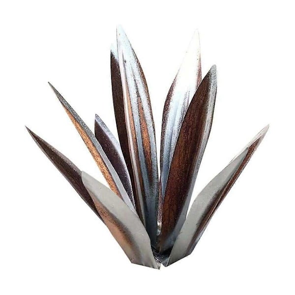 Rustikk Skulptur, DIY Metall Agave Plante, Rustikk Håndmalt Metall Agave, Hagegårds Kunstdekorasjon