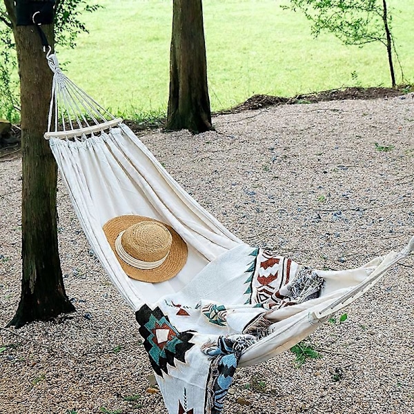 KLY829 Riippumatto sisä- ja ulkokäyttöön, tyyli: Classic Dual Beige