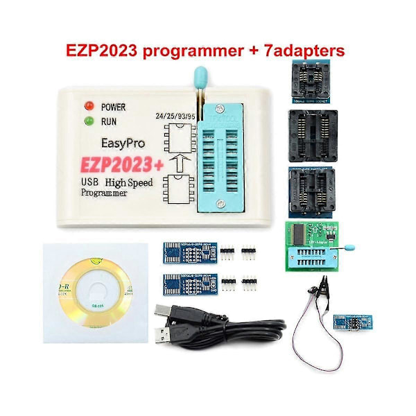 EZP2023+ Höghastighets SPI FLASH Programmer EZP2023 Stöd 24/25/93/95 EEPROM Bios 25T80 Bränning Offl