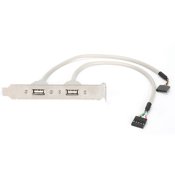 Etupaneelin laajennus 2 porttia USB 2.0 Plug and Play -liitäntälevyllä ja kaapelisovittimella