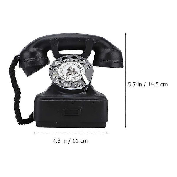 Retro Telefonmodell Kreativ Telefonddekor Fotograferingsrekvisitt Telefonfigur