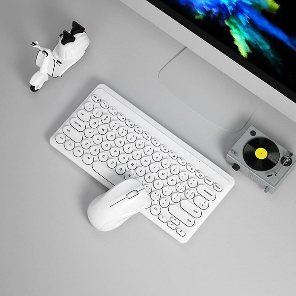 Trådlöst tangentbord och mus Smal USB -tangentbord Mus Combo