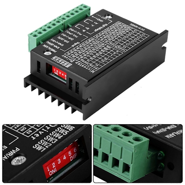 1 stk DC 9-40V 160W 0.54A Steppermotordriver Stegkontrollermodul Kort 32 Mikrosteg