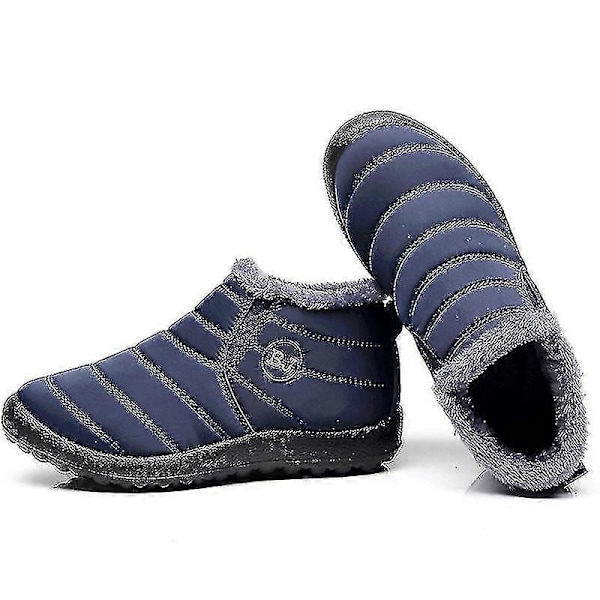 Miesten kevyet talvikengät, lumikengät miehille, vedenpitävät talvikengät, plus-koko 47, unisex-nilkkatalvikengät, slip-on