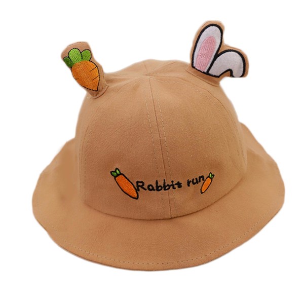 Solhatt Alfabetutskrift UV-skydd Kids Outdoor Bucket Hat Khaki