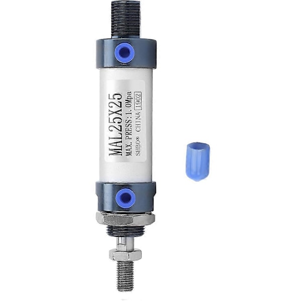 MAL 25mm Enkelt Stempel Dobbeltvirkende Mini Pneumatisk Luftcylinder Aluminiumlegering (Slaglængde 25mm)