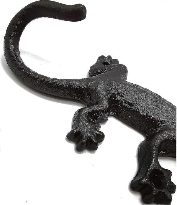 3-pack Kroklist Väggmonterad Antik Dekorativ Gecko Krokar