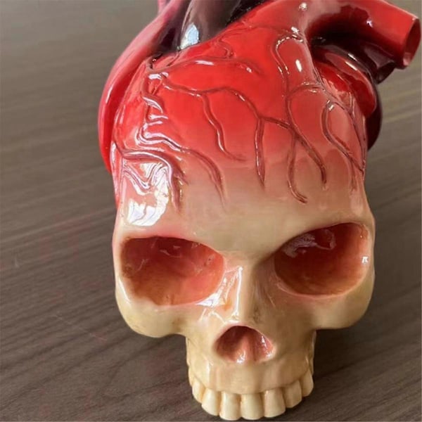 Kraniehjerte Bordplade Dekoration Kraniehjerte Halloween Dekoration Fødselsdags Ornament til Familie og K