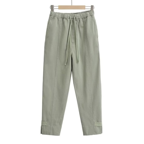 2023 New Fashion Side Pocket Cargo Pants Vintage byxor Army Green XS