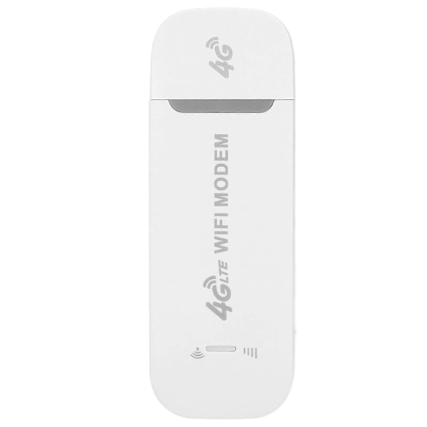 4G LTE Trådløs Router 150Mbps Understøtter 10 Brugere USB Interface Bærbar WiFi Modem til Tablet Laptop Hvid