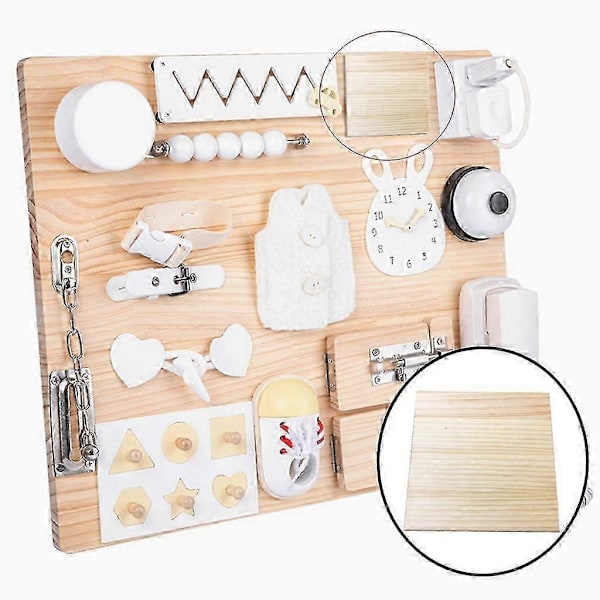Aktivitetstavla DIY Leksak Sensorisk Leksak Lära Leksaker Finmotorik Busyboard för Pojkar Barn